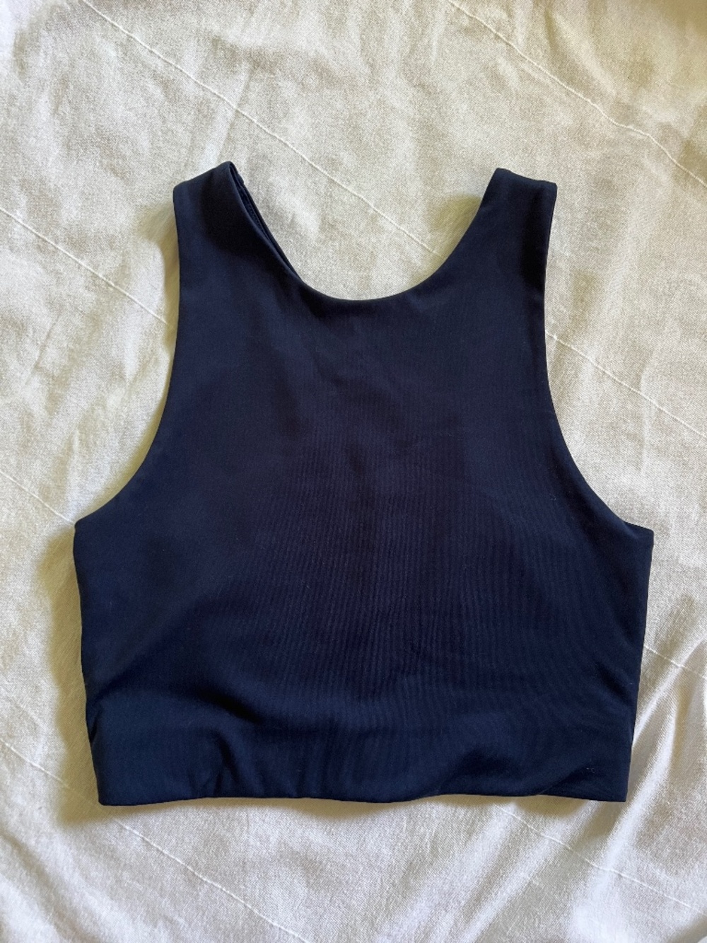 Girlfriend Collective Dylan Tank Sports Bra Navy Size Small-Medium
